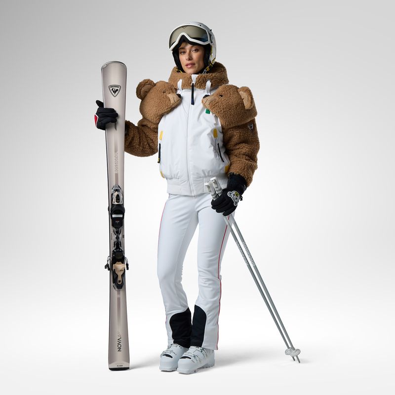Spodnie narciarskie damskie Rossignol JCC Softshell white 2
