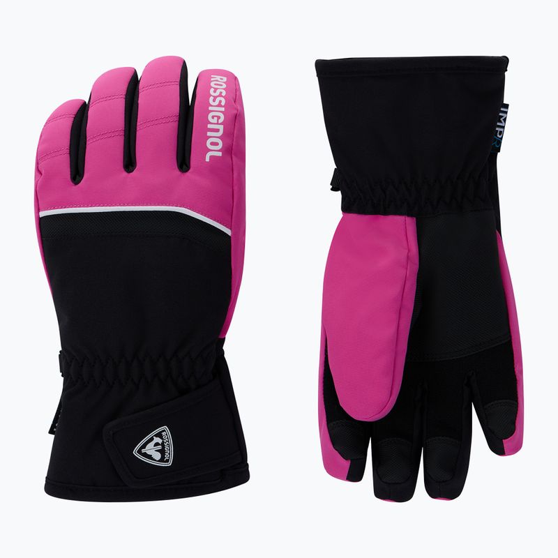 Rękawice narciarskie dziecięce Rossignol Tech Impr G electric fuchsia