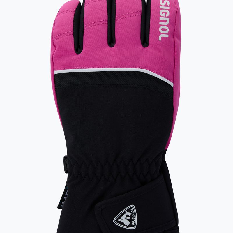 Rękawice narciarskie dziecięce Rossignol Tech Impr G electric fuchsia 3