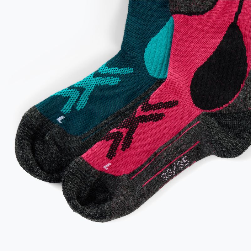 Skarpety narciarskie dziecięce Rossignol Essential 2 pack electric fuchsia 3
