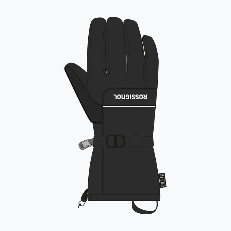 Rękawice narciarskie męskie Rossignol Action R-Shell Dry black 3