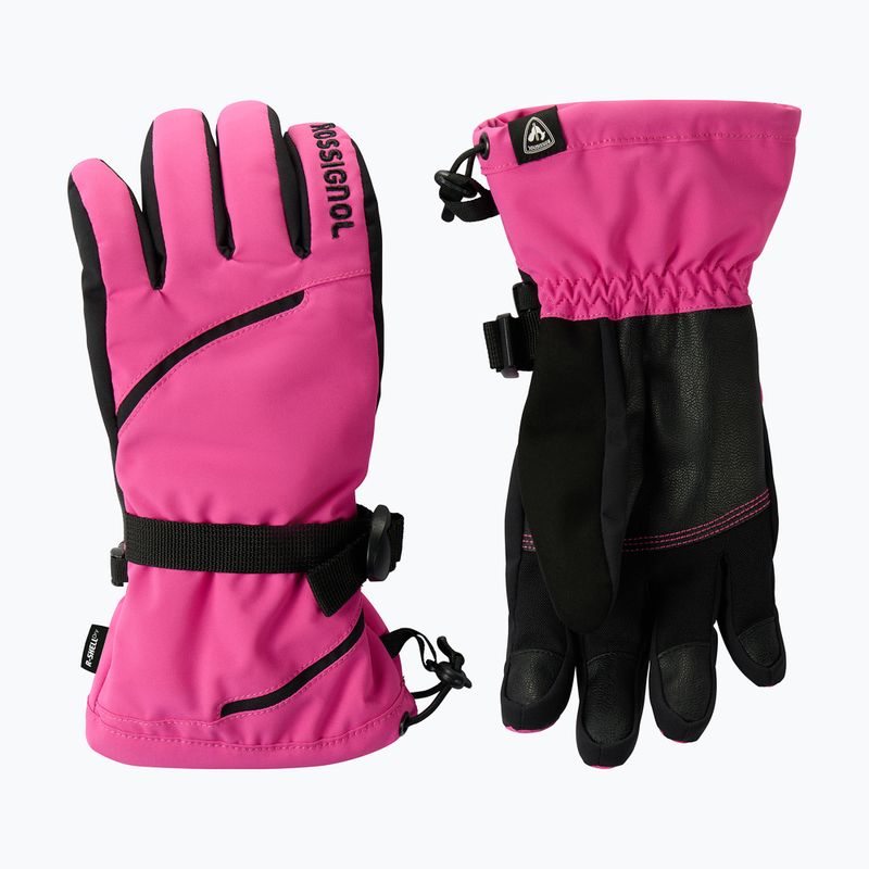 Rękawice narciarskie damskie Rossignol Temptation R-Shell electric fuchsia 2