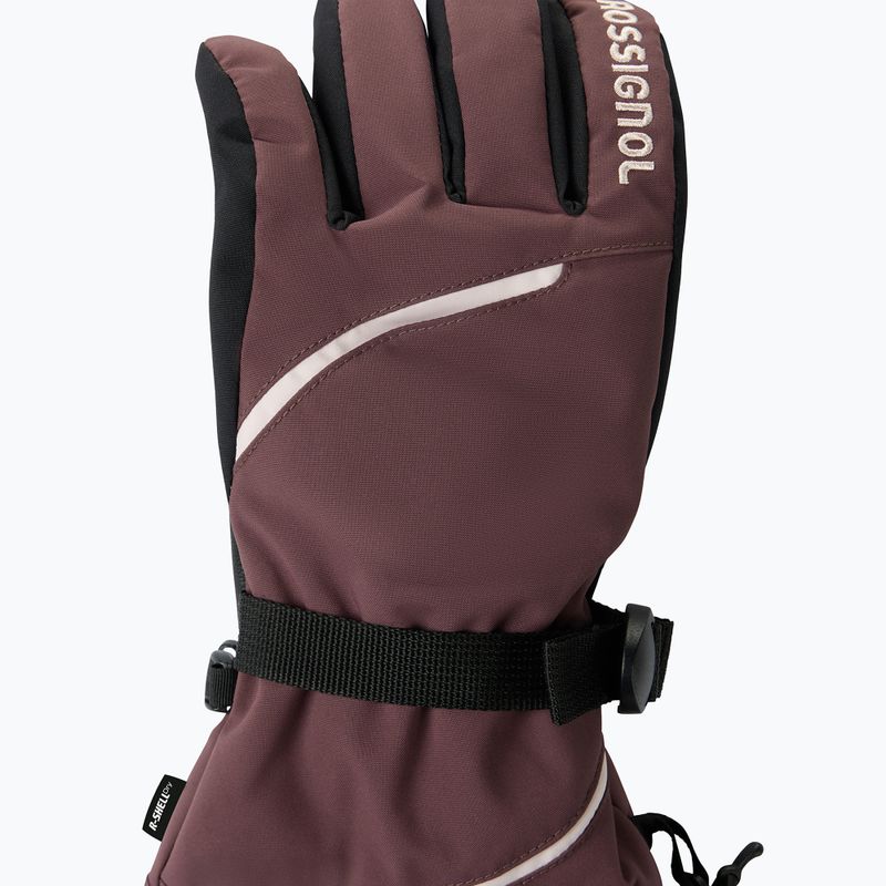 Rękawice narciarskie damskie Rossignol Temptation R-Shell huckleberry 3