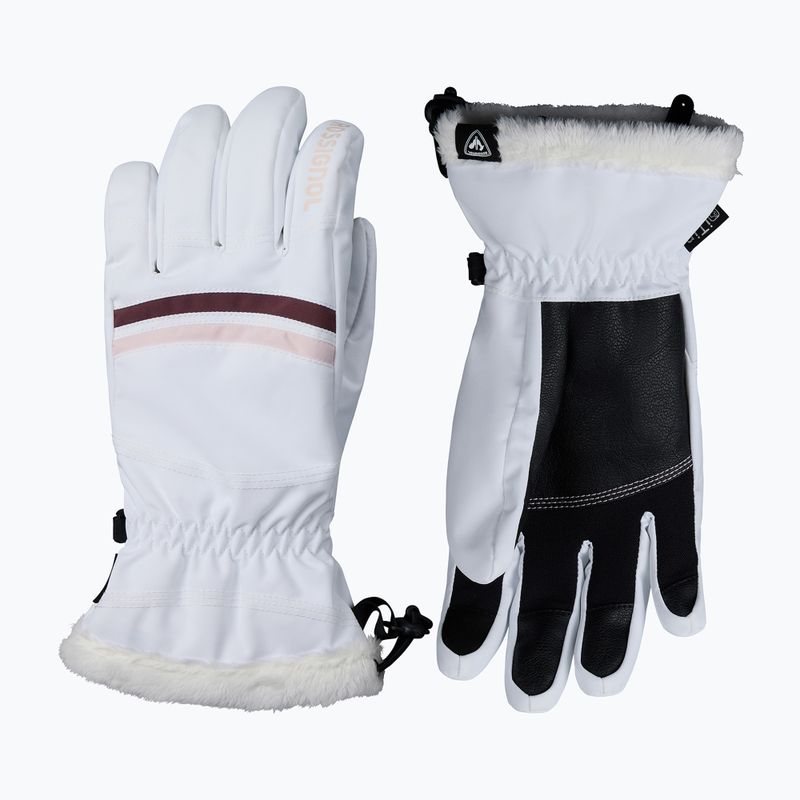Rękawice narciarskie damskie Rossignol Piste R-Shell Dry white 2