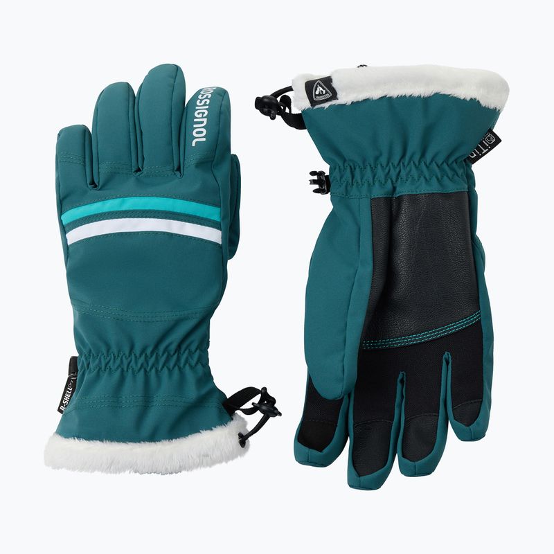 Rękawice narciarskie damskie Rossignol Piste R-Shell Dry transformative teal 2