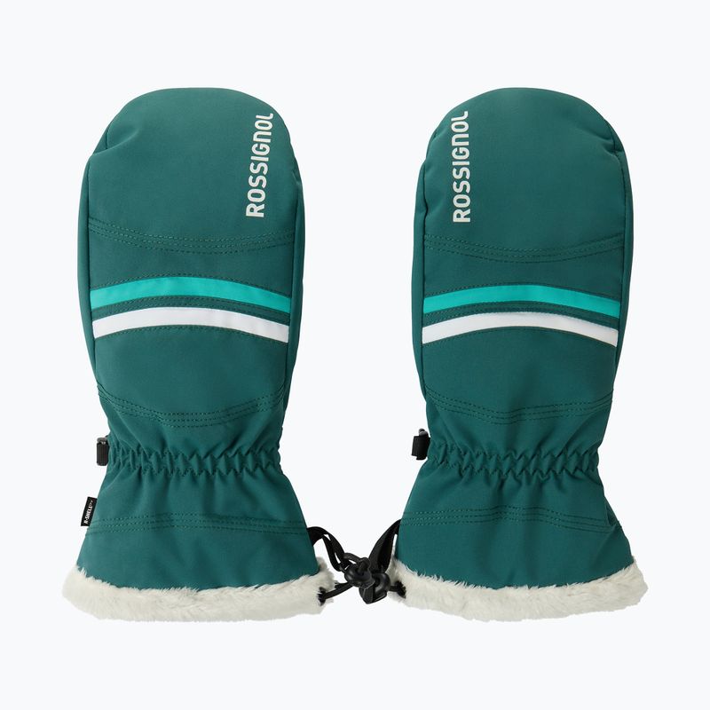 Rękawice narciarskie damskie Rossignol Piste Mittens R-Shell Dry transformative teal
