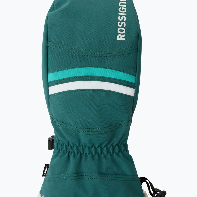 Rękawice narciarskie damskie Rossignol Piste Mittens R-Shell Dry transformative teal 3