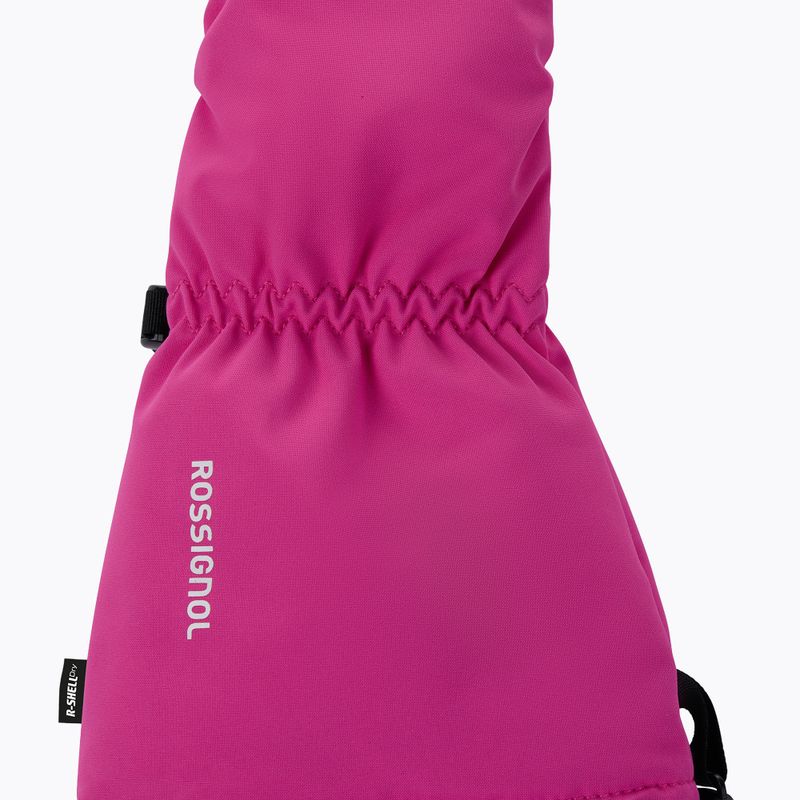 Rękawice narciarskie dziecięce Rossignol Mittens R-Shell Dry electric fuchsia 3