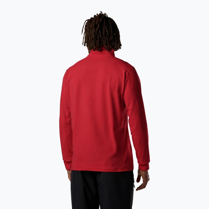 Bluza narciarska męska Rossignol Mid Layer Stertch Half Zip sports red 3