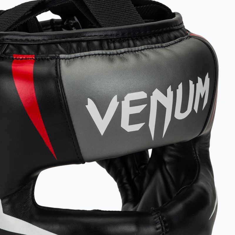Kask bokserski Venum Elite Iron black/red 4