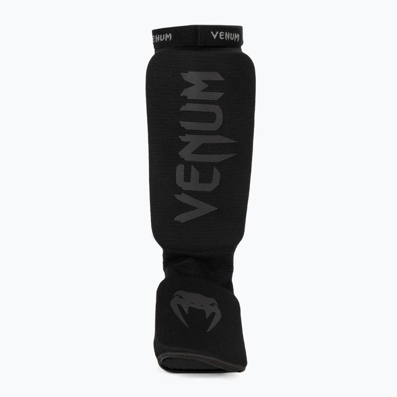 Ochraniacze piszczeli i stóp Venum Kontact Shin Guards black/black 4