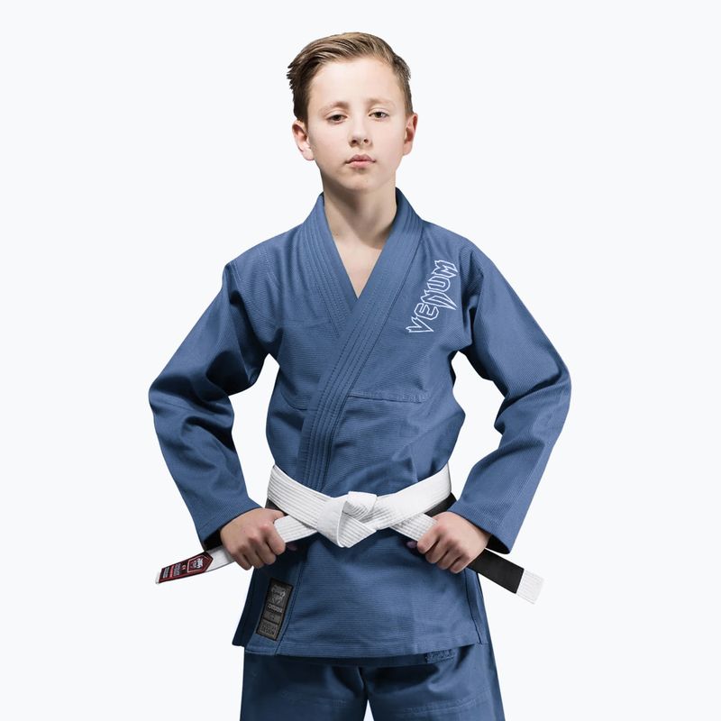 GI do brazylijskiego jiu-jitsu dziecięce Venum Contender grey 9