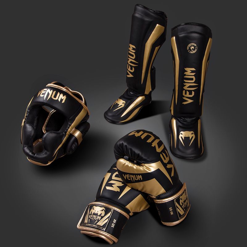Rękawice bokserskie Venum Elite black/gold 8