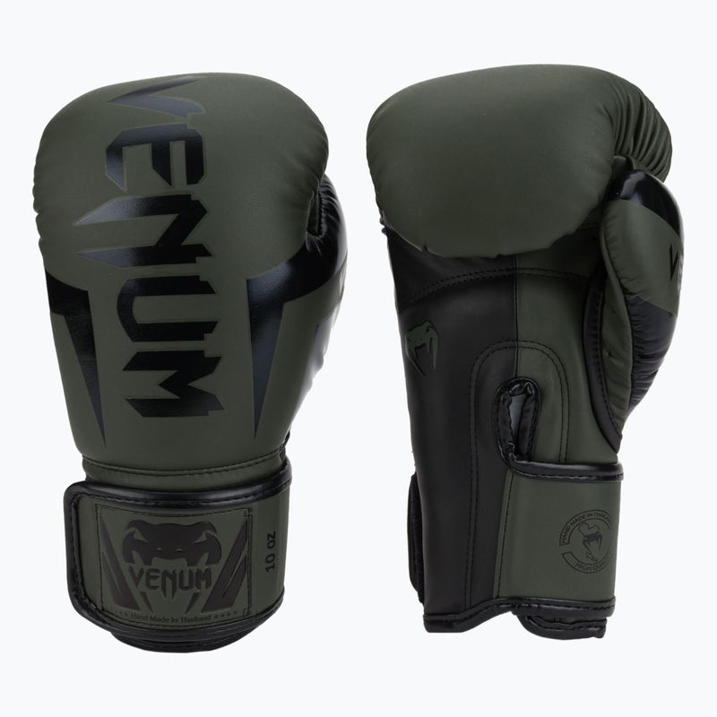 Rękawice bokserskie Venum Elite khaki/black