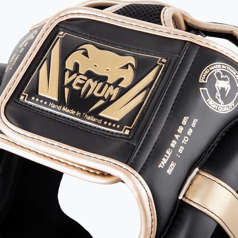 Kask bokserski Venum Elite black/gold 9