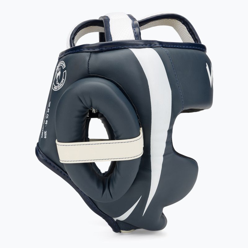 Kask bokserski Venum Elite white/navy blue 2