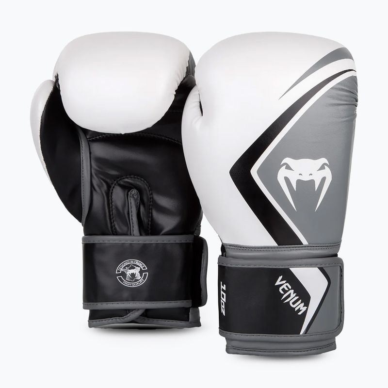 Rękawice bokserskie Venum Contender 2.0 white/grey-black