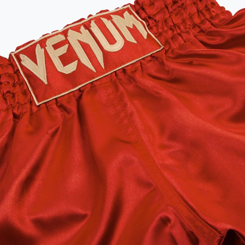 Spodenki treningowe męskie Venum Classic Muay Thai bordeaux/gold 3