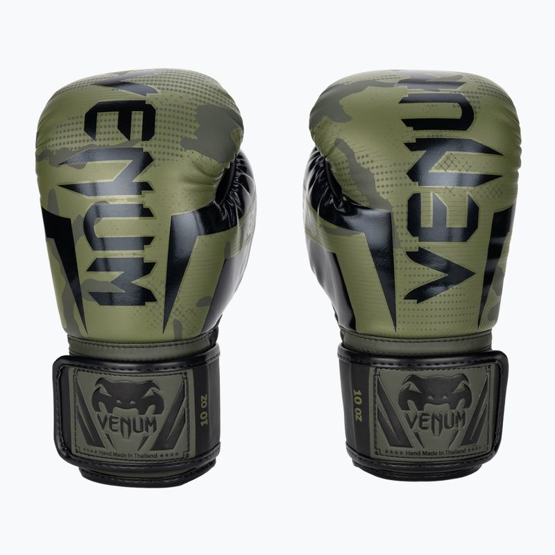 Rękawice bokserskie Venum Elite khaki camo