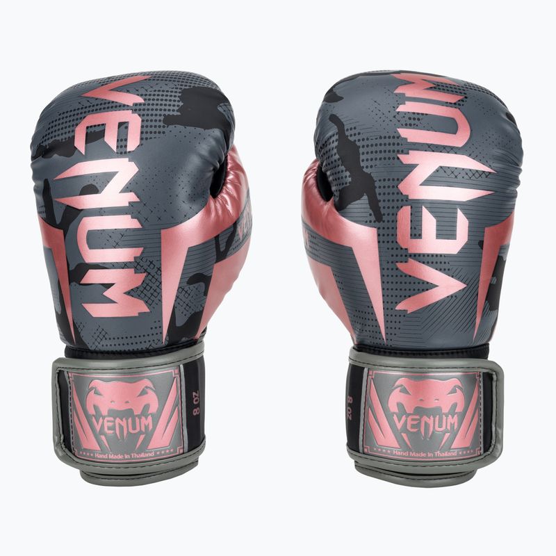 Rękawice bokserskie Venum Elite black/pink gold
