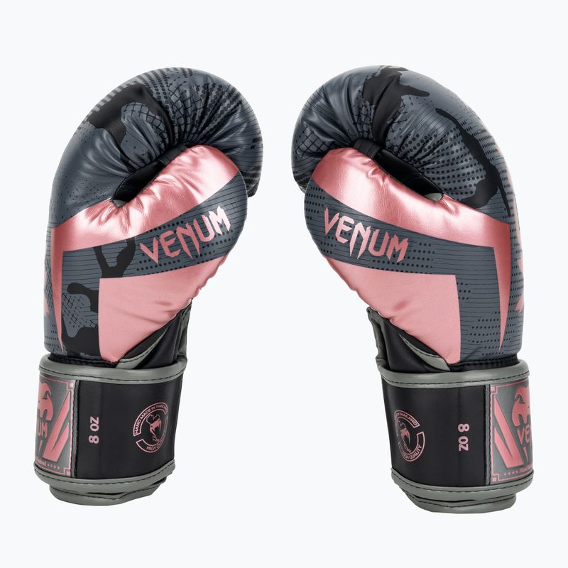 Rękawice bokserskie Venum Elite black/pink gold 3