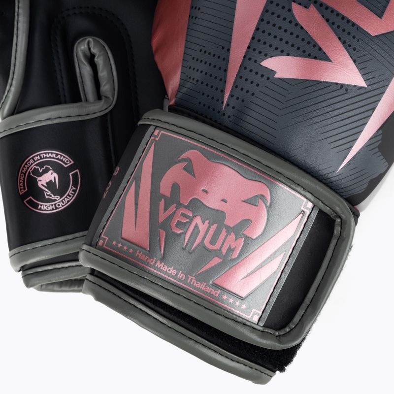 Rękawice bokserskie Venum Elite black/pink gold 5