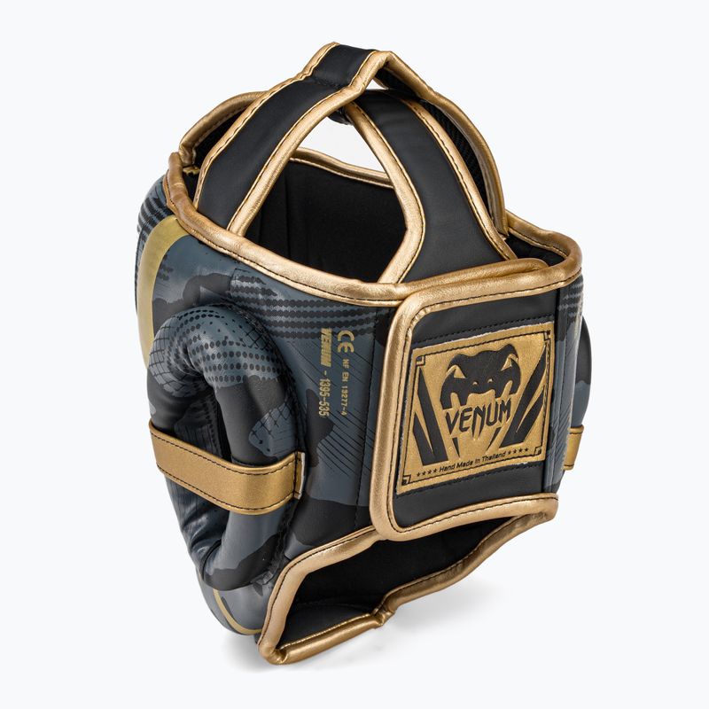 Kask bokserski Venum Elite grey/gold 3