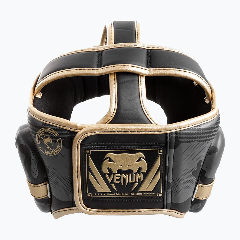 Kask bokserski Venum Elite grey/gold 7