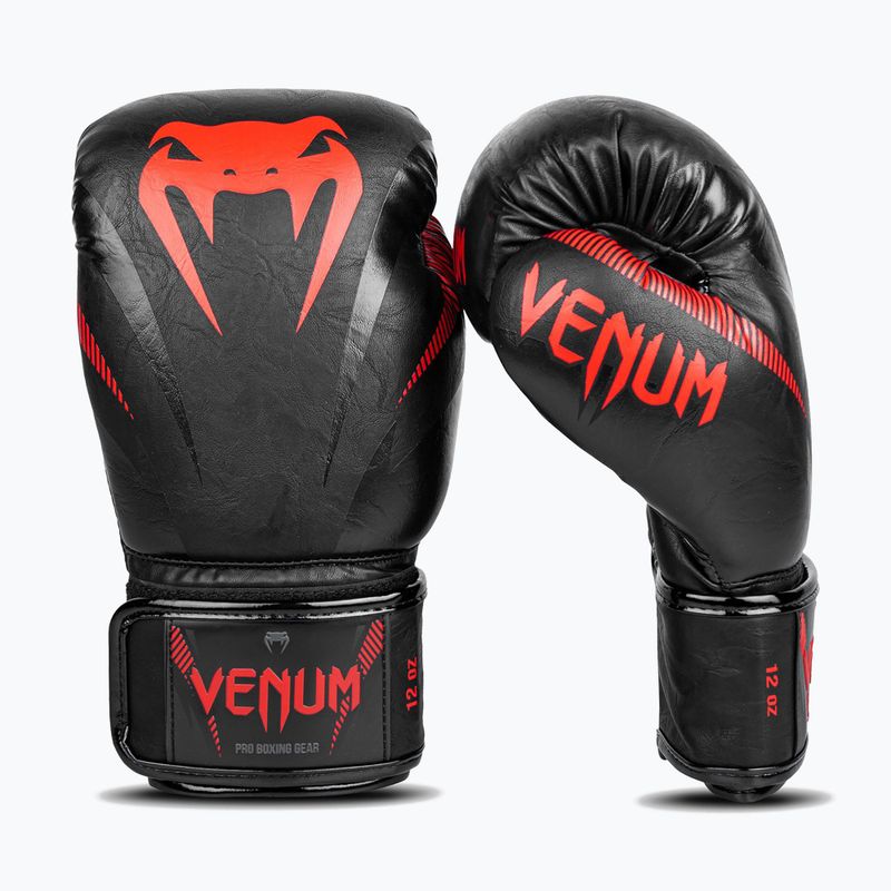 Rękawice bokserskie Venum Impact czarne VENUM-03284-100 9