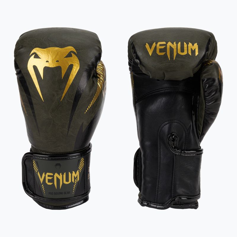 Rękawice bokserskie Venum Impact zielone 03284-230 3