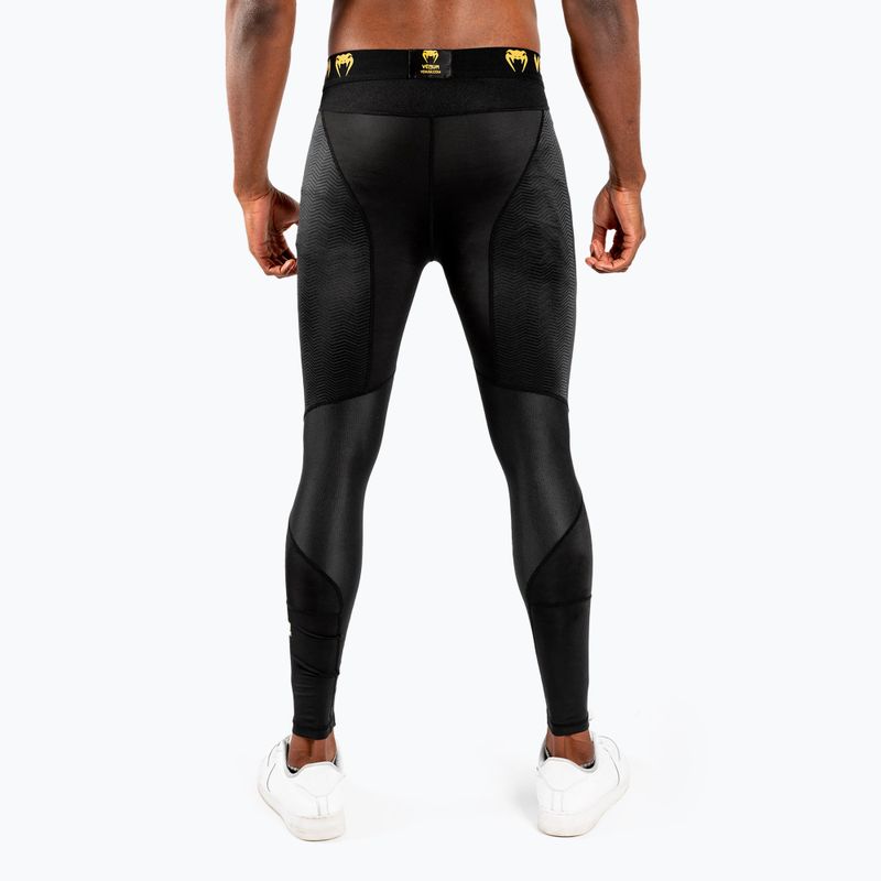 Legginsy treningowe męskie Venum G-Fit Compression black/gold 2
