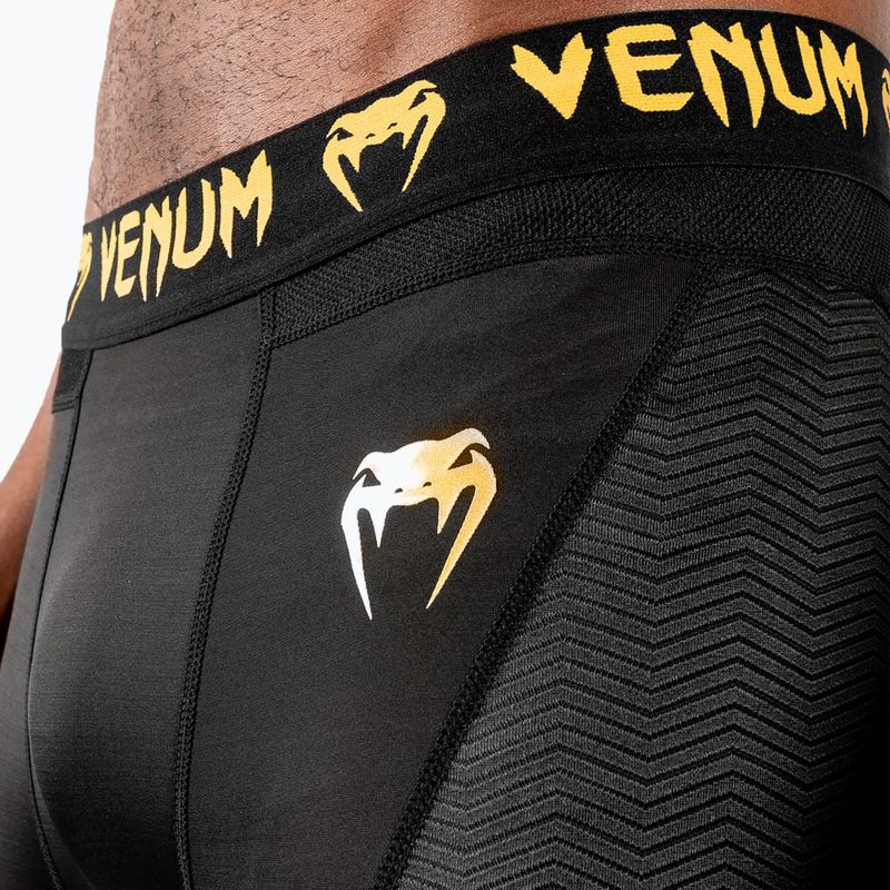 Legginsy treningowe męskie Venum G-Fit Compression black/gold 4