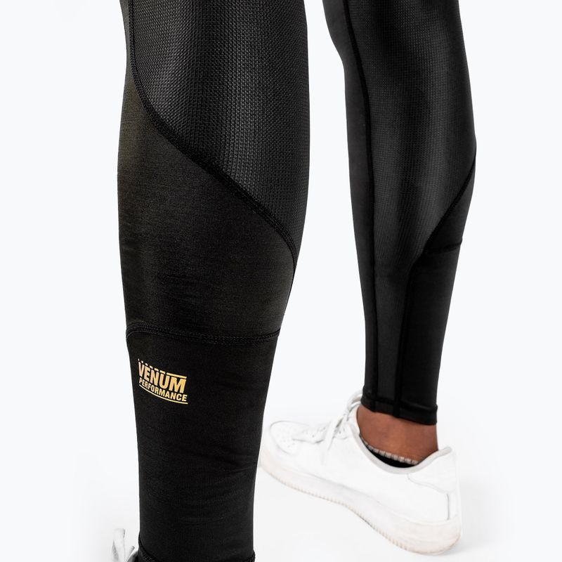 Legginsy treningowe męskie Venum G-Fit Compression black/gold 6