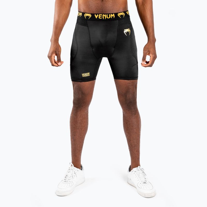 Spodenki treningowe męskie Venum G-Fit Compression black/gold