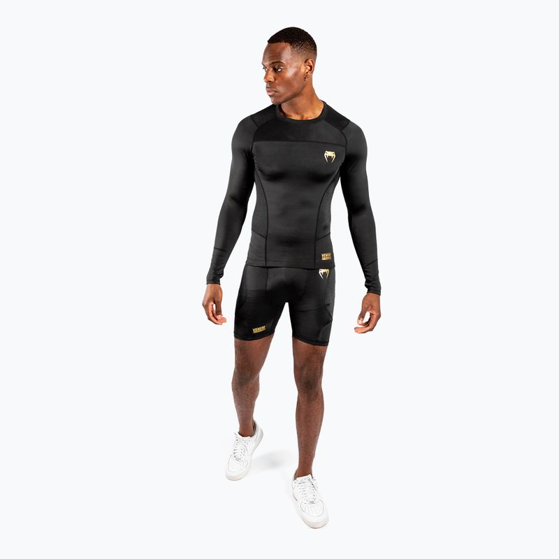 Spodenki treningowe męskie Venum G-Fit Compression black/gold 4