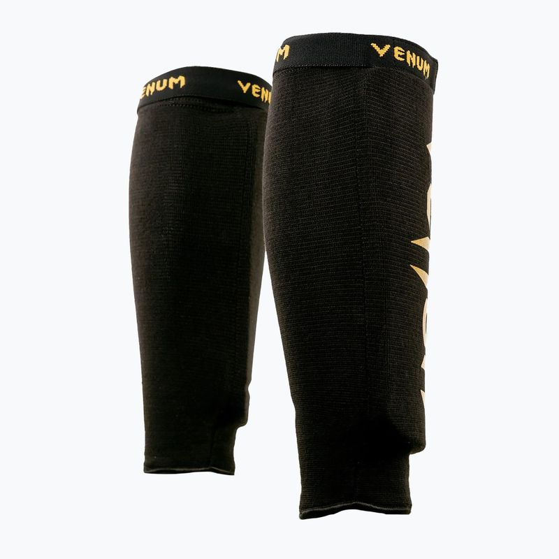 Ochraniacze piszczeli Venum Kontact Without Foot black/gold 2