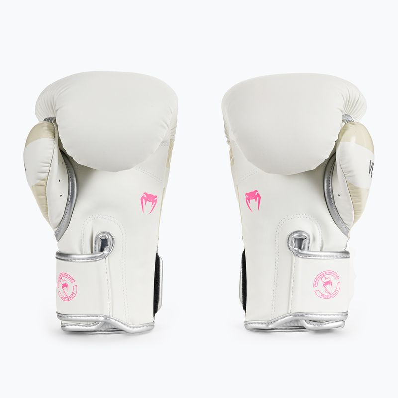 Rękawice bokserskie Venum Elite white/silver 2