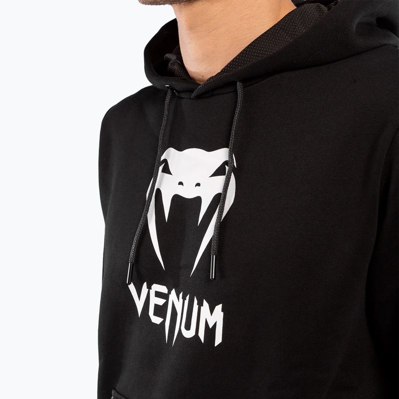 Bluza męska Venum Classic Hoodie black/white 3