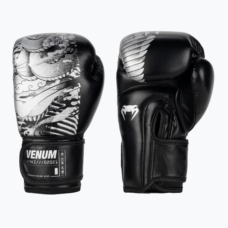 Rękawice bokserskie dziecięce Venum YKZ21 Boxing black/white