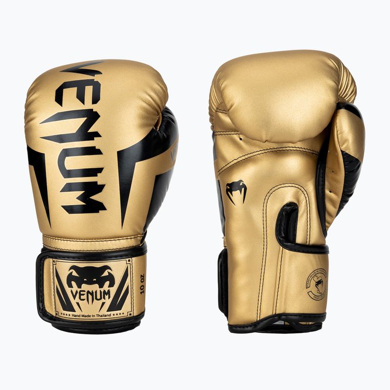Rękawice bokserskie Venum Elite gold/black