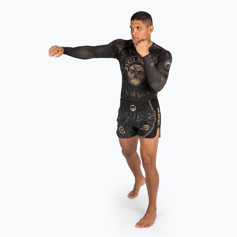 Rashguard longsleeve męski Venum Santa Muerte Dark Side black/brown 2