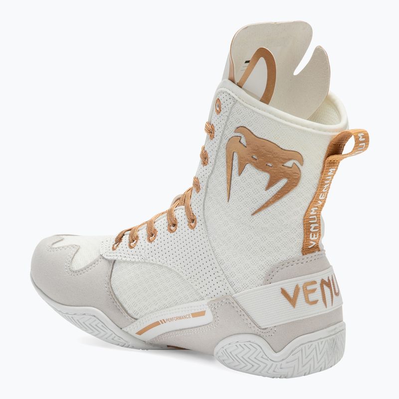 Buty bokserskie Venum Elite Boxing white/gold 3