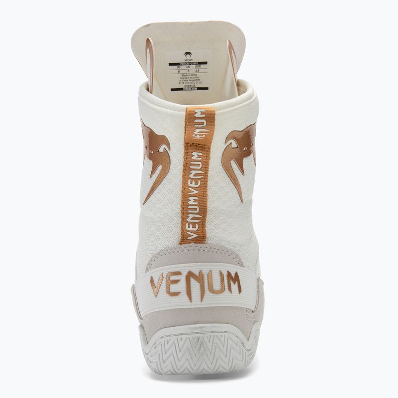 Buty bokserskie Venum Elite Boxing white/gold 6