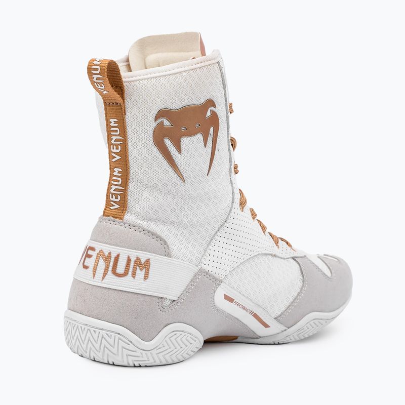 Buty bokserskie Venum Elite Boxing white/gold 12