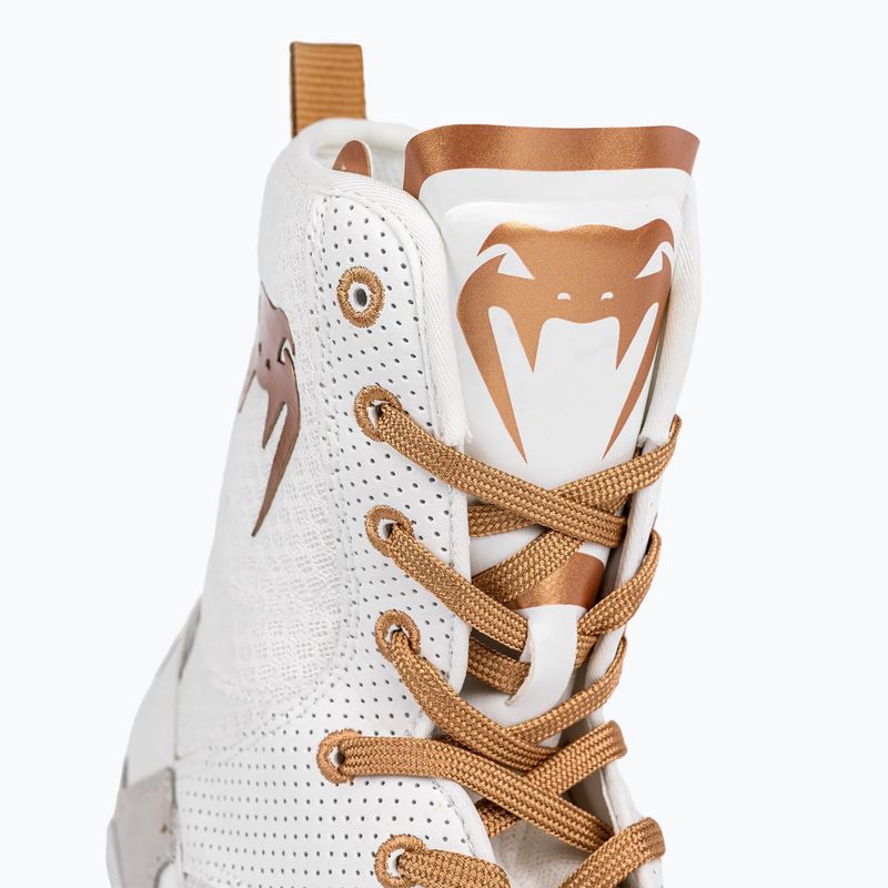 Buty bokserskie Venum Elite Boxing white/gold 14