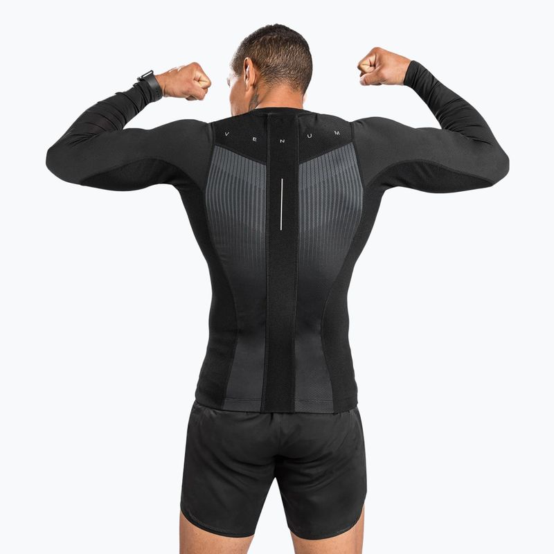 Rashguard longslevee męski Venum Biomecha black/grey 3