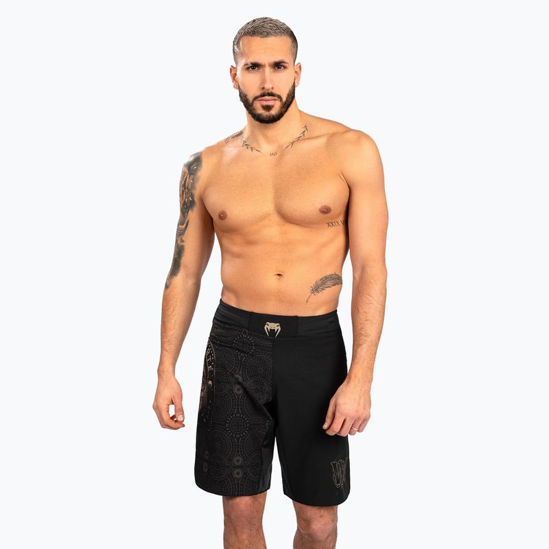 Spodenki treningowe męskie Venum Santa Muerte Dark Side Fightshorts black/brown