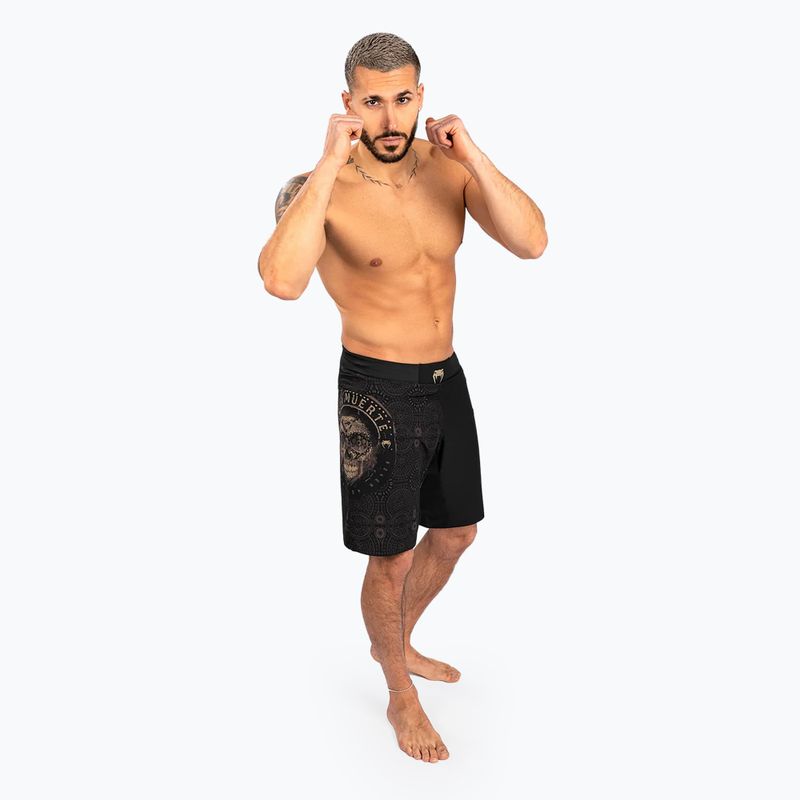 Spodenki treningowe męskie Venum Santa Muerte Dark Side Fightshorts black/brown 2