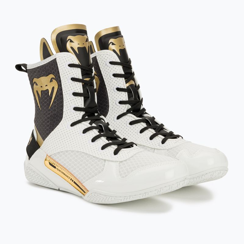 Buty bokserskie Venum Elite Boxing white/black/gold 4