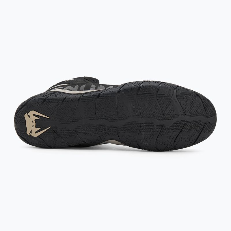 Buty bokserskie Venum Elite Wrestling black/sand 5